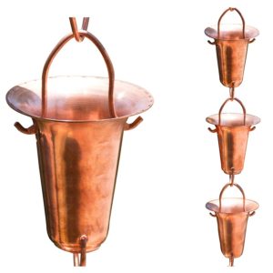 Monarch Pure Copper Funnel Rain Chain
