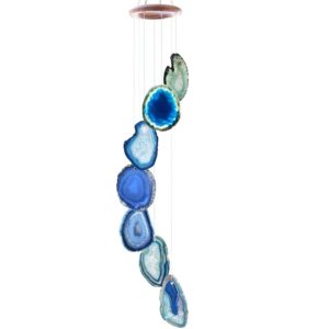 Wind Chime - Unique and Beautiful Agate Slices for Home or Garden Decor