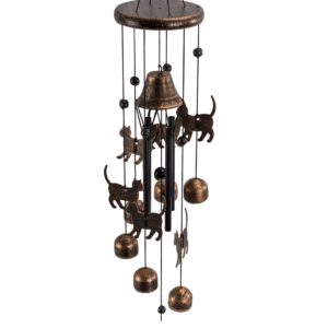 Dawhud Direct Cats Outdoor Garden Decor Wind Chime