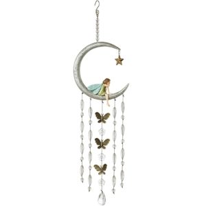 Grasslands Road Fairy in The Moon Wind Chime, 6-Inch