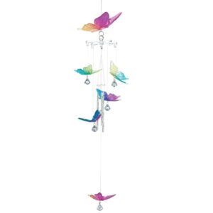 Gifts & Decor Rainbow Butterfly Indoor/Outdoor Garden Wind Chime