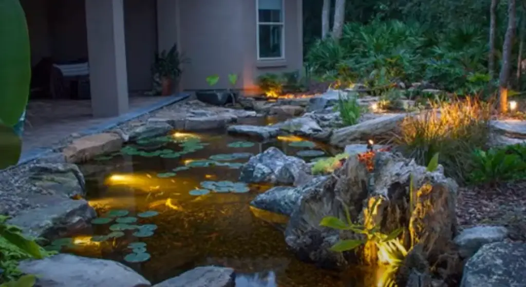 Finalizing Your Pond Light Installation