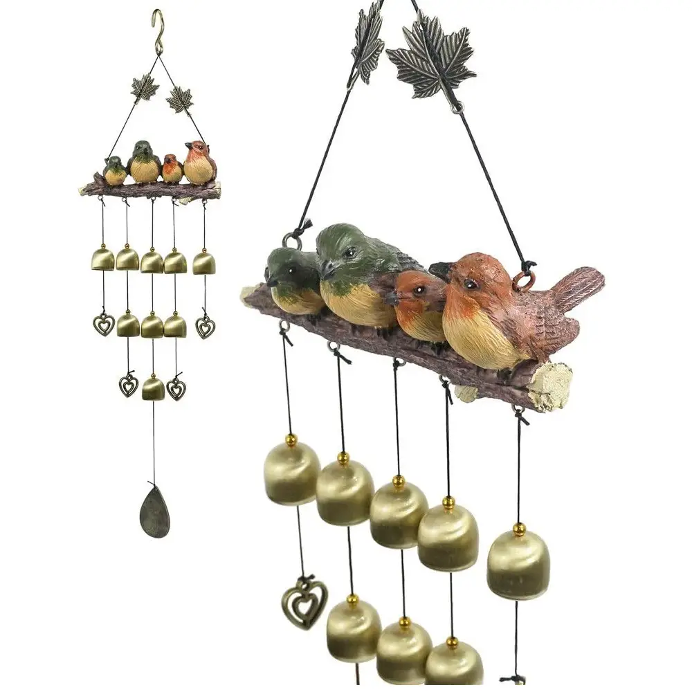 Monsiter Bird Wind Chimes with Copper Bells Review in February 2024