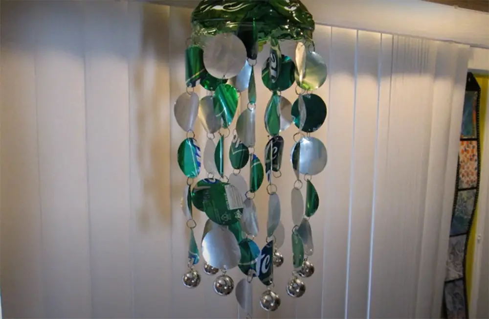 Recycled aluminum cans