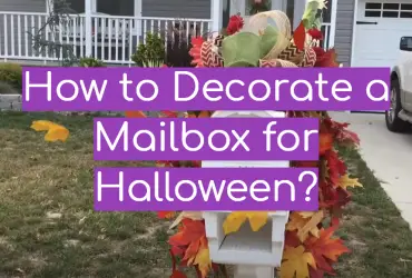 How to Decorate a Mailbox for Halloween?