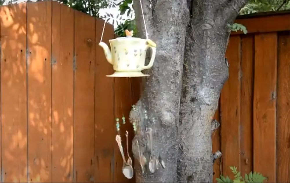 DIY Ceramic Teapot Wind Chime